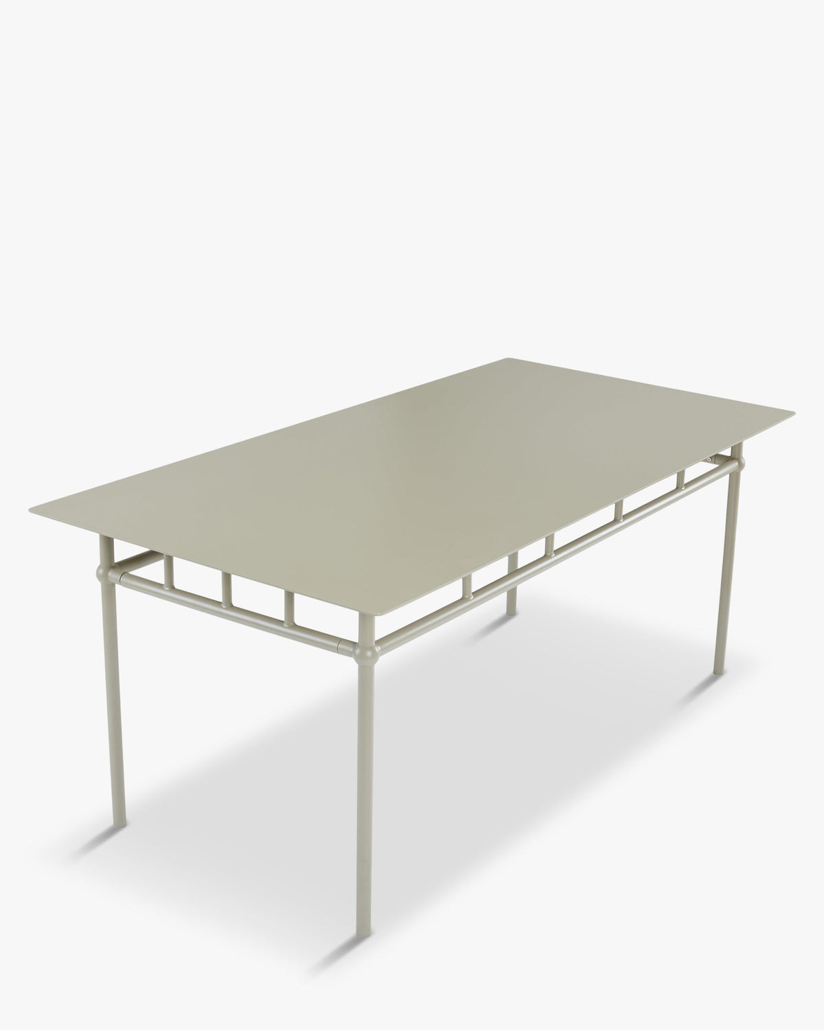 Table à manger extérieur Amalfi - Métal Taupe