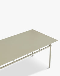 Table à manger extérieur Amalfi - Métal Taupe