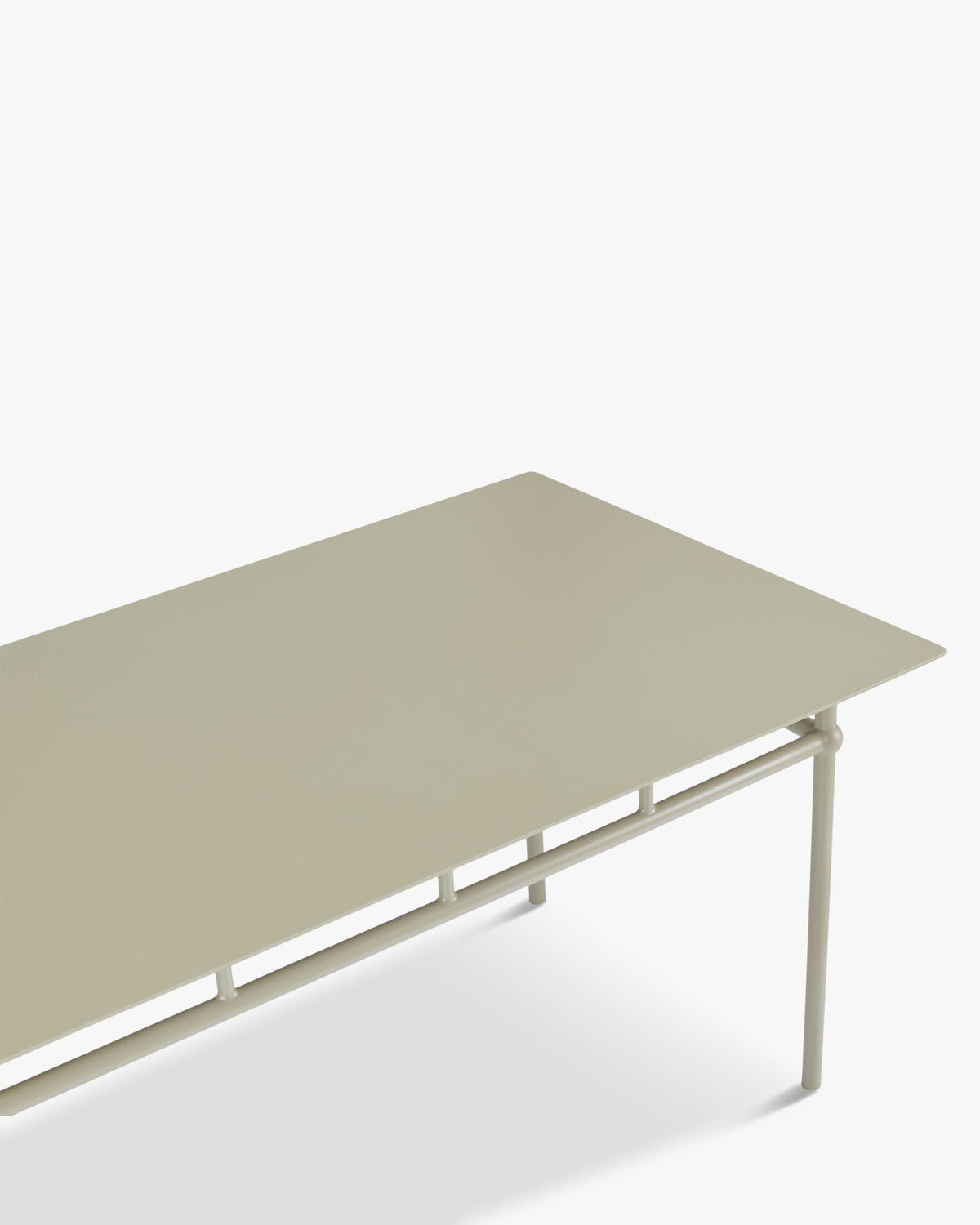 Table à manger extérieur Amalfi - Métal Taupe