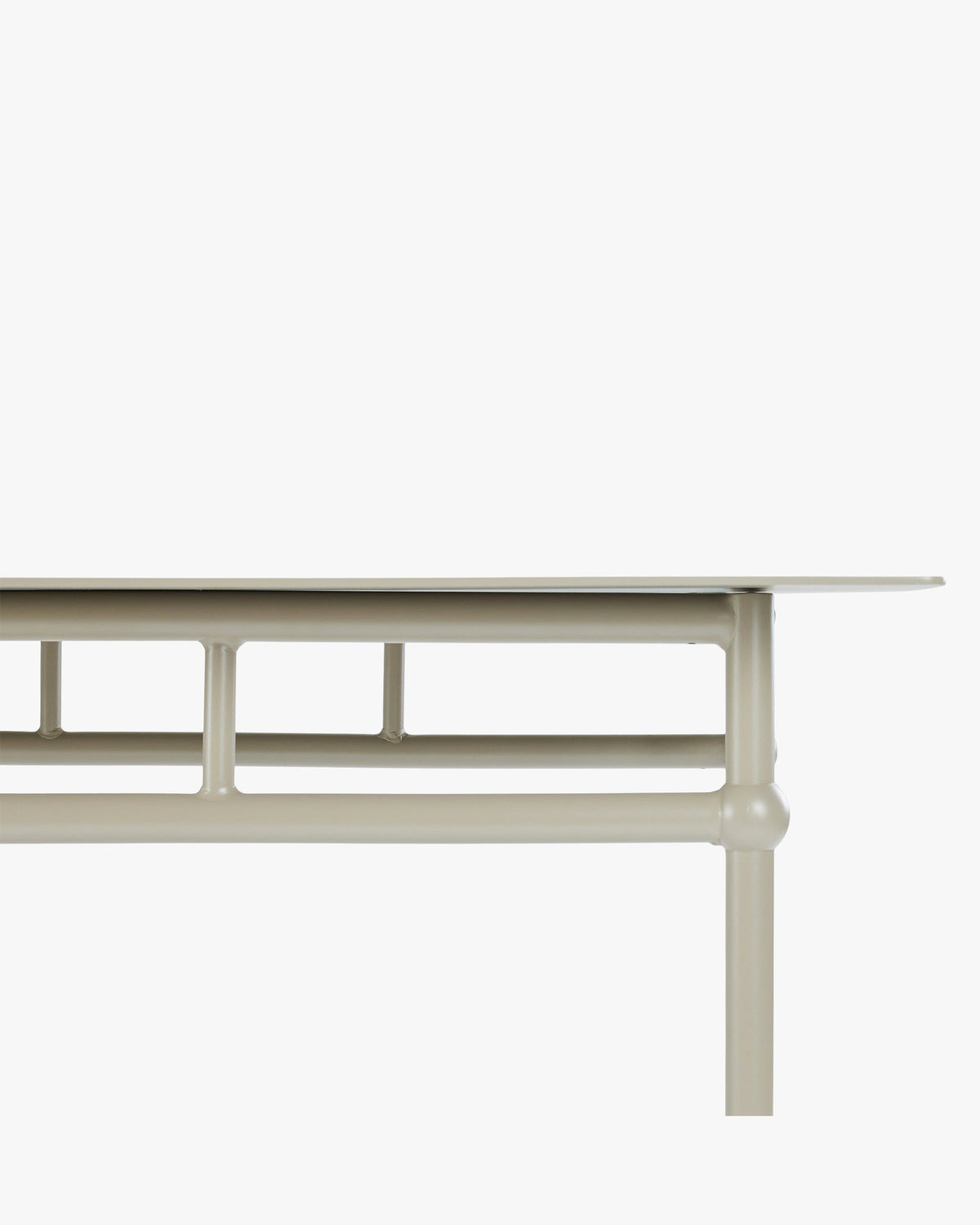 Table à manger extérieur Amalfi - Métal Taupe
