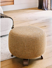 Fauteuil ou pouf Platon - Tweed Jaune Miami