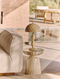 Lampe de table Powers - Beige Satiné