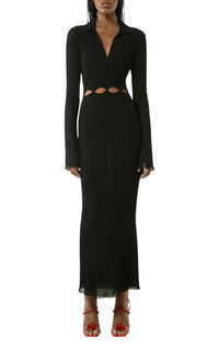 Cut-out midi dress - Black