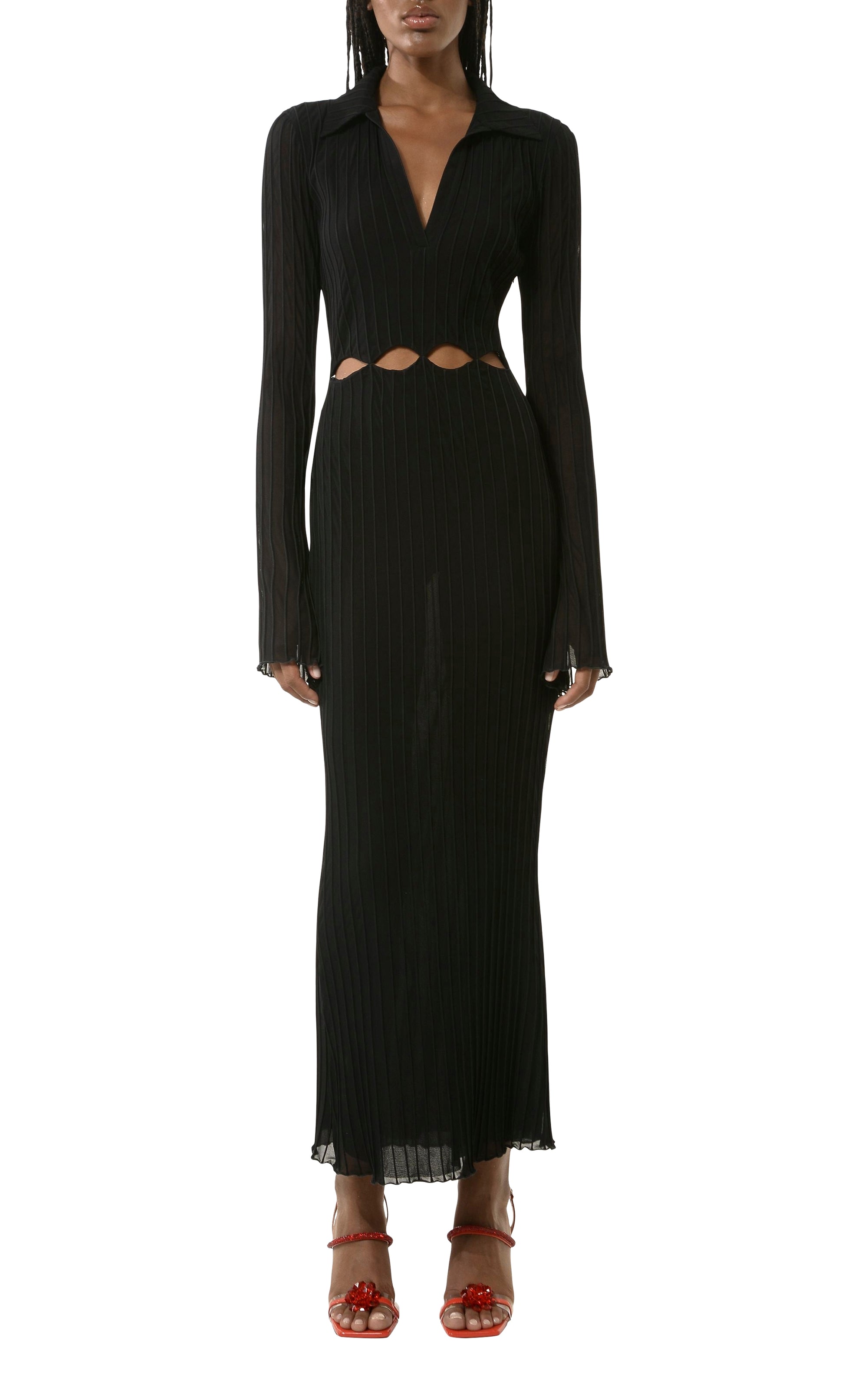 Cut-out midi dress - Black