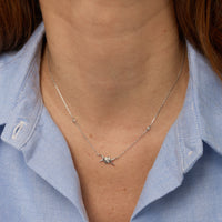 PrixTroca:490€_VentesTroca:0_QtyTroca:1_ST:0%_Collier Barbelé en Or blanc 18K serti de diamants - Blanc