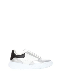 Sneakers à lacets en cuir - White