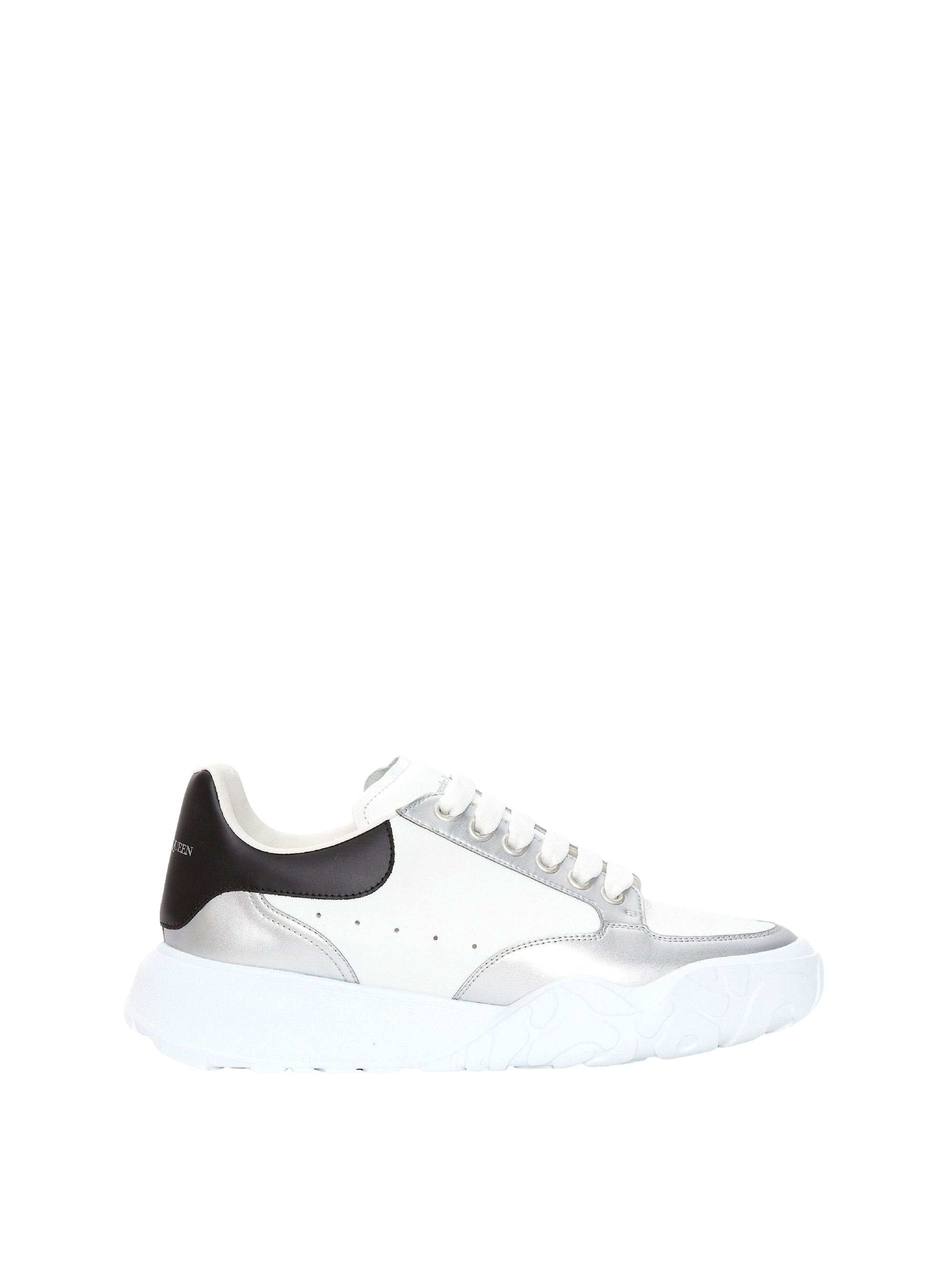 Sneakers à lacets en cuir - White