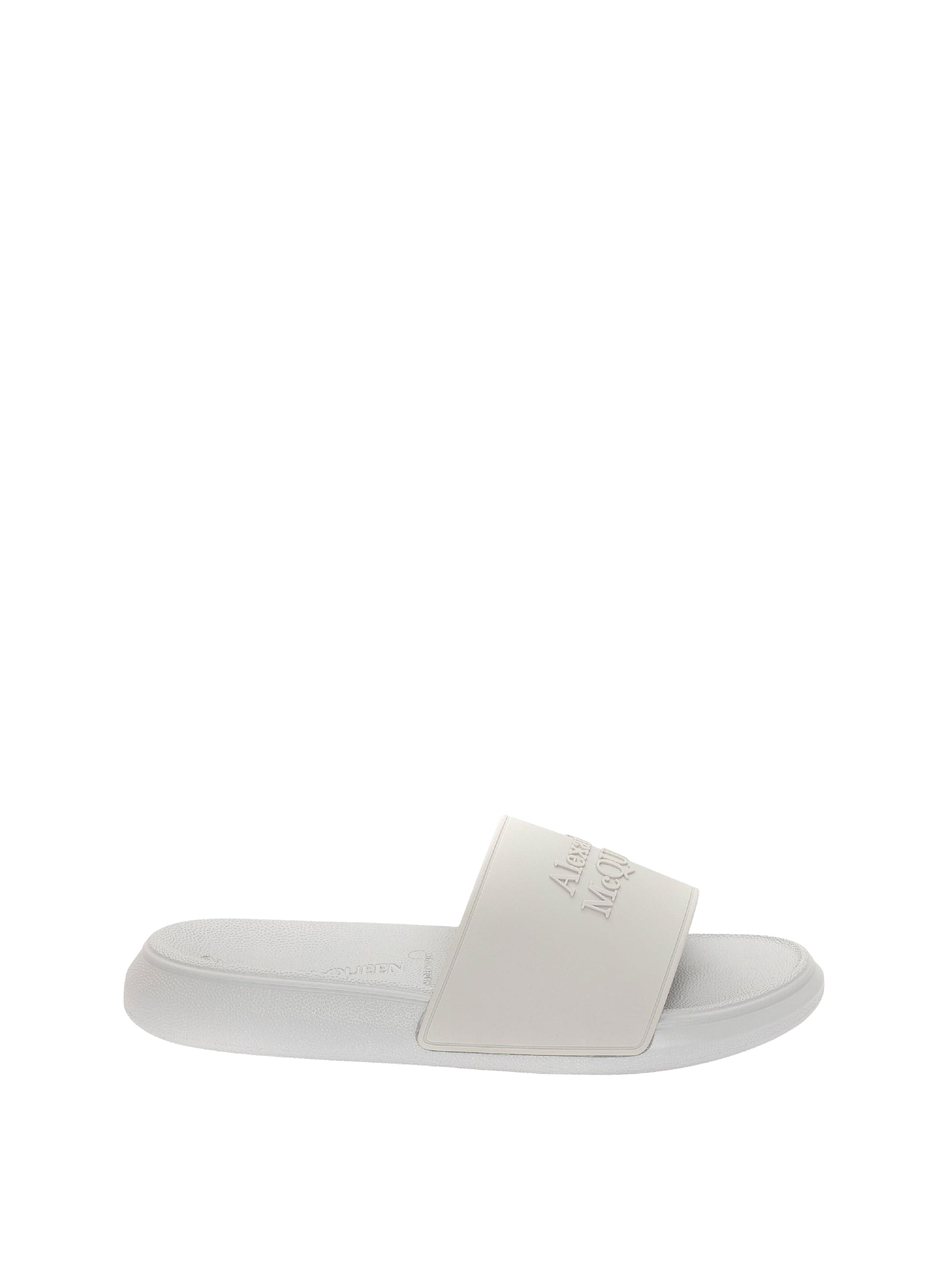 Mules Pool Slide avec logo - Grey Stone