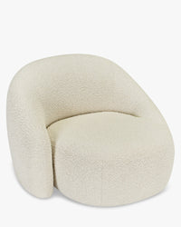 Fauteuil Neo - Blanc Avoine Bouclé