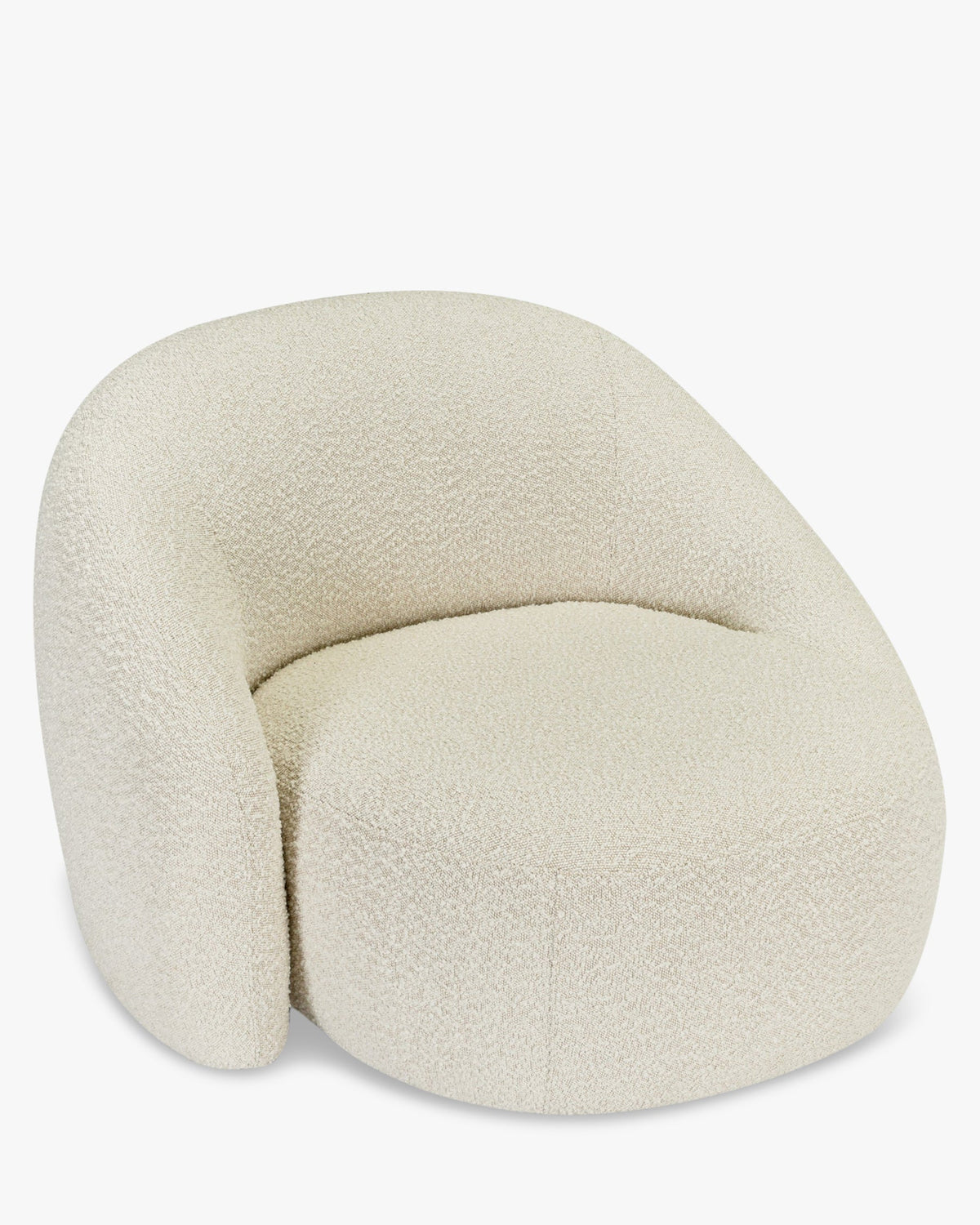 Fauteuil Neo - Blanc Avoine Bouclé