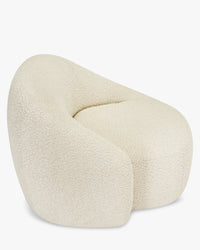 Fauteuil Neo - Blanc Avoine Bouclé