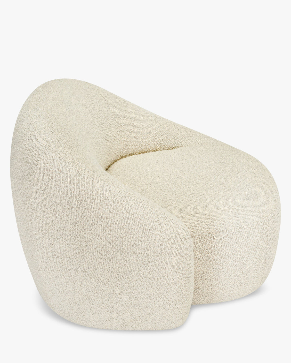 Fauteuil Neo - Blanc Avoine Bouclé