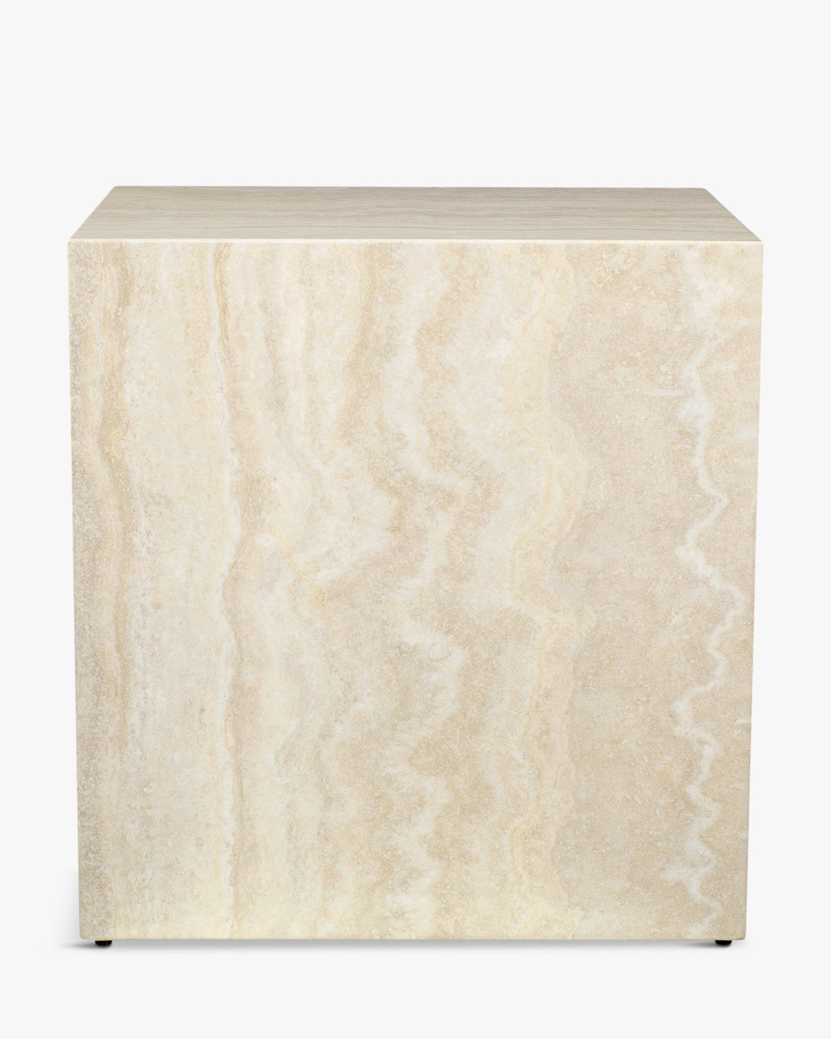 Table d'appoint Borgo - Effet Travertin
