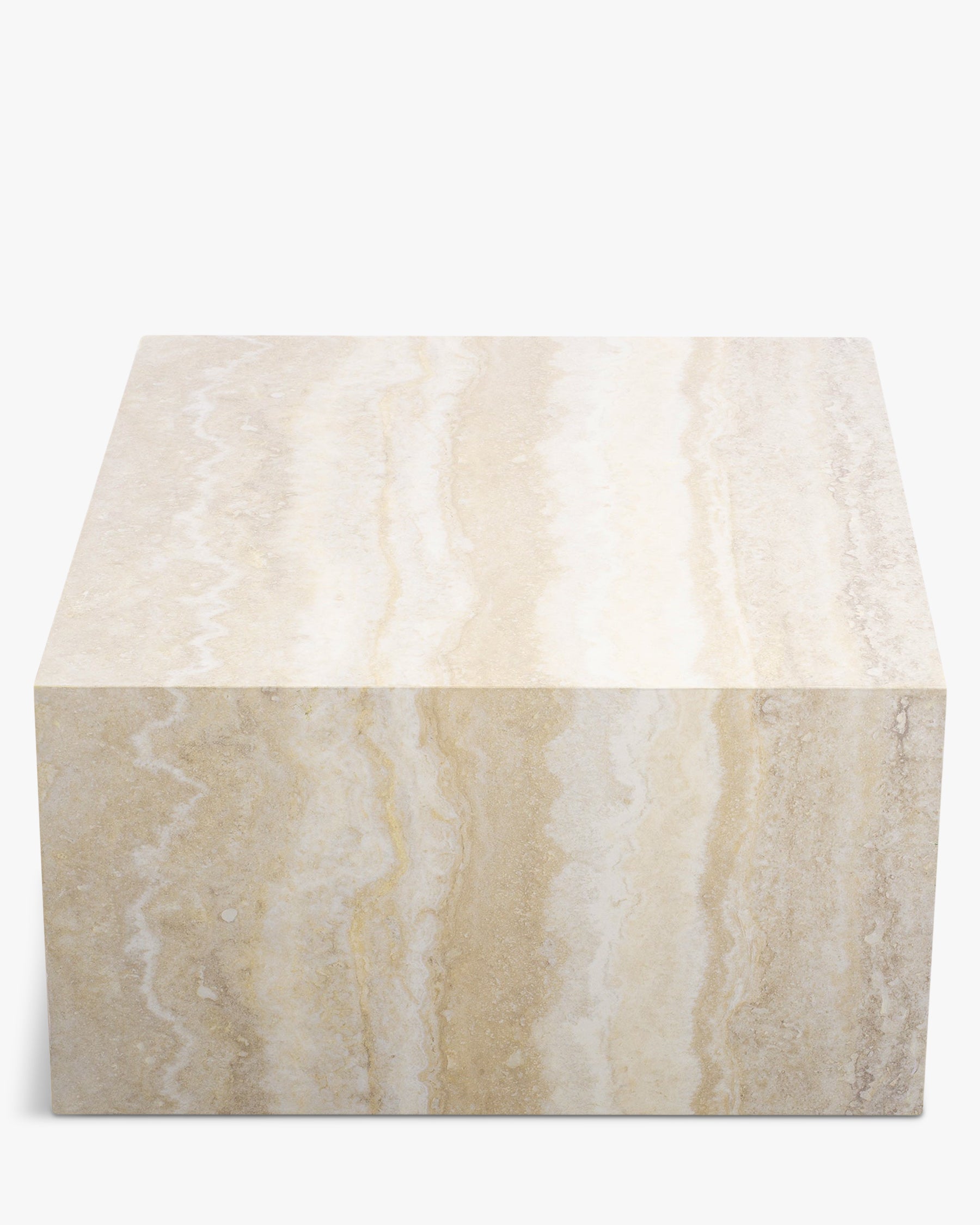 Table basse Roma effet Travertin - Travertin