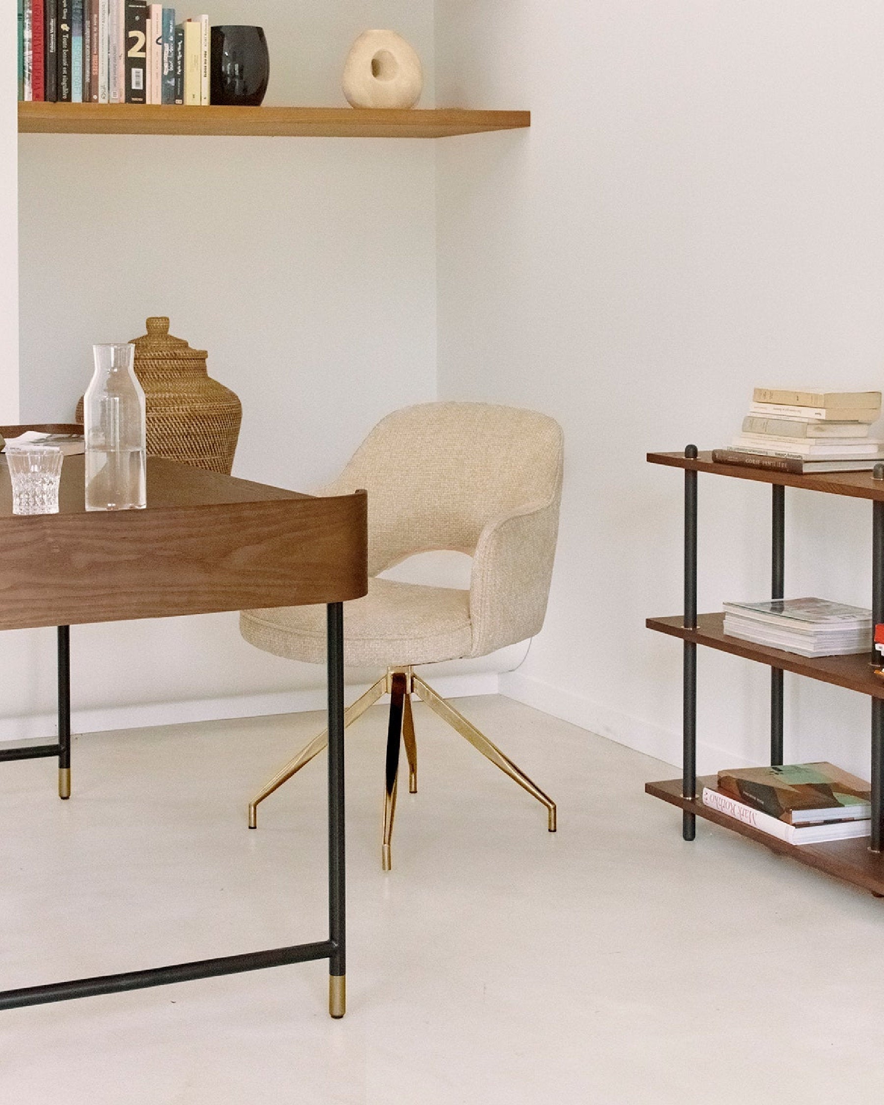 Luthor swivel office chair - Tweed sable