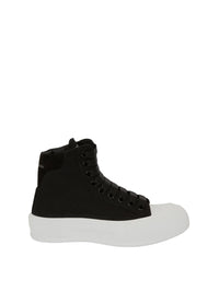 Sneakers montantes en tissu - Black & White