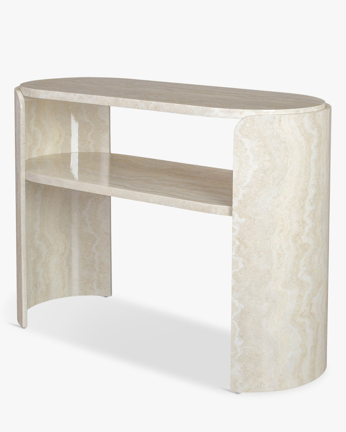 Console Elipse - Effet Travertin