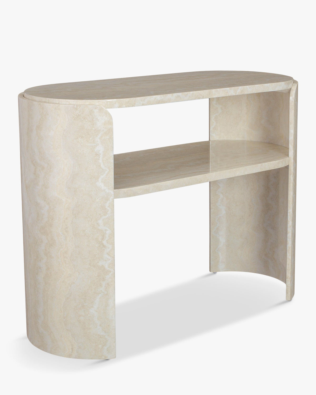Console Elipse - Effet Travertin