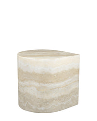 Table d'appoint Blooms - Effet Travertin