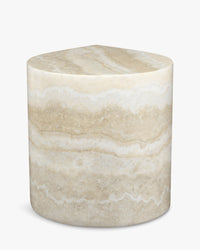 Table d'appoint Blooms - Effet Travertin