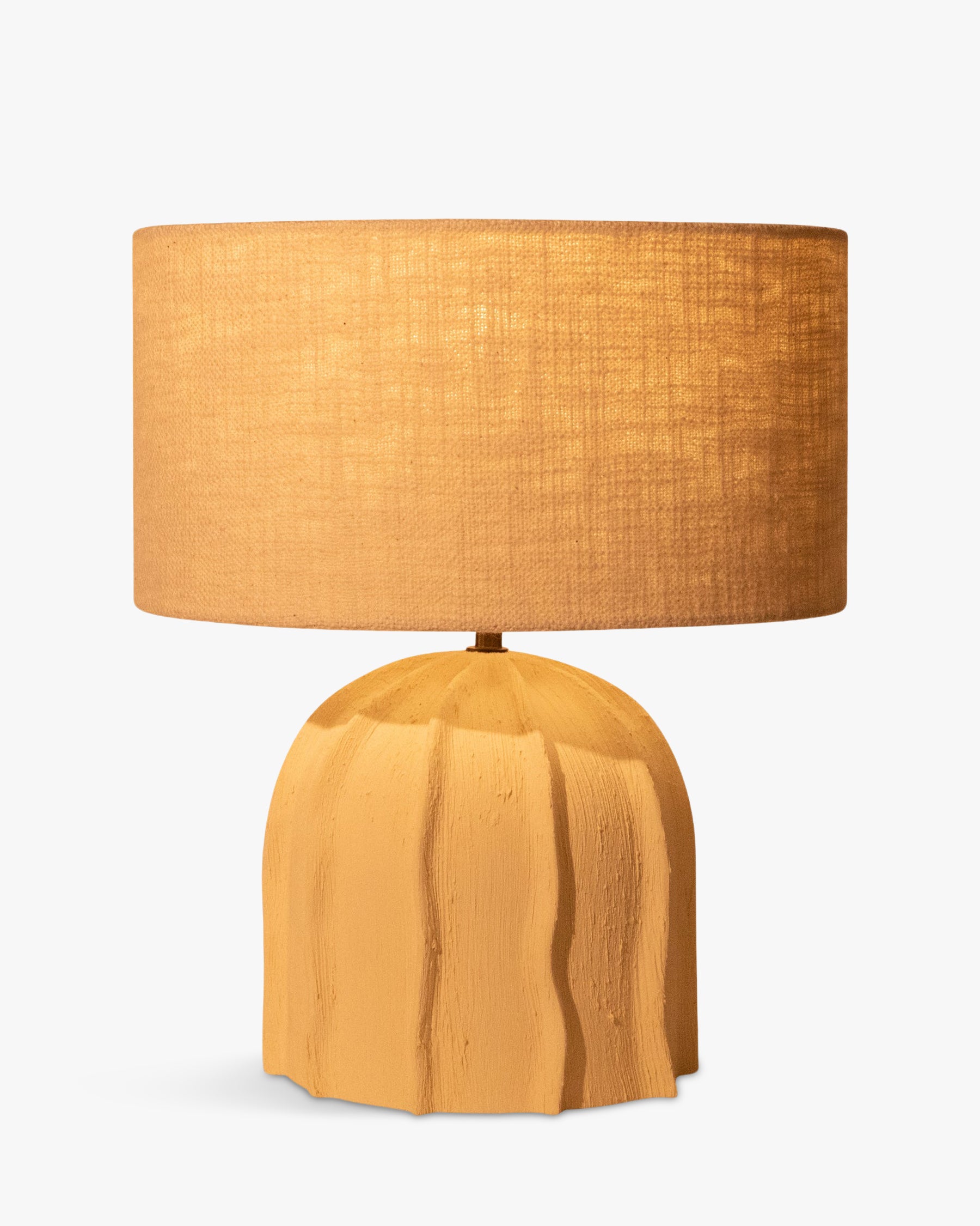 Lampe de table Stratos en céramique - Beige