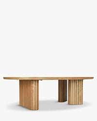Table basse Adriano en bois - Bois blond