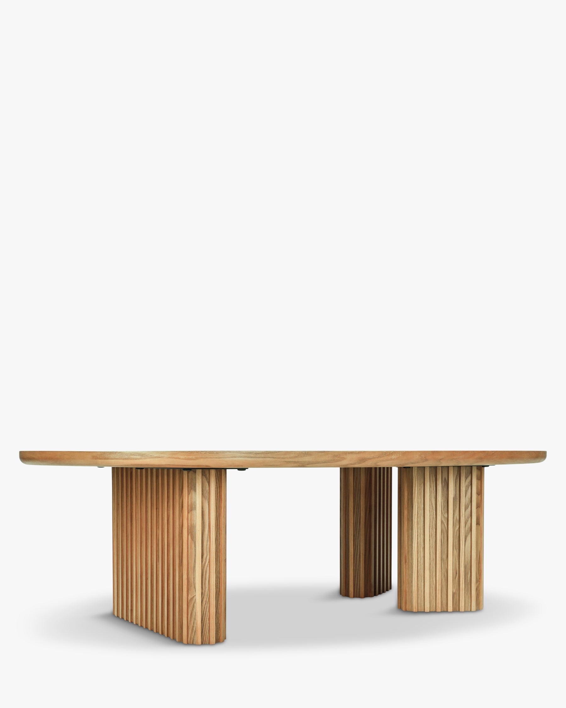 Table basse Adriano en bois - Bois blond