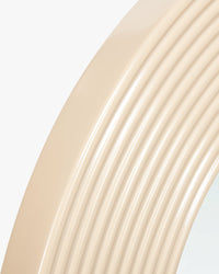 Miroir design organique Georgy en bois - Beige