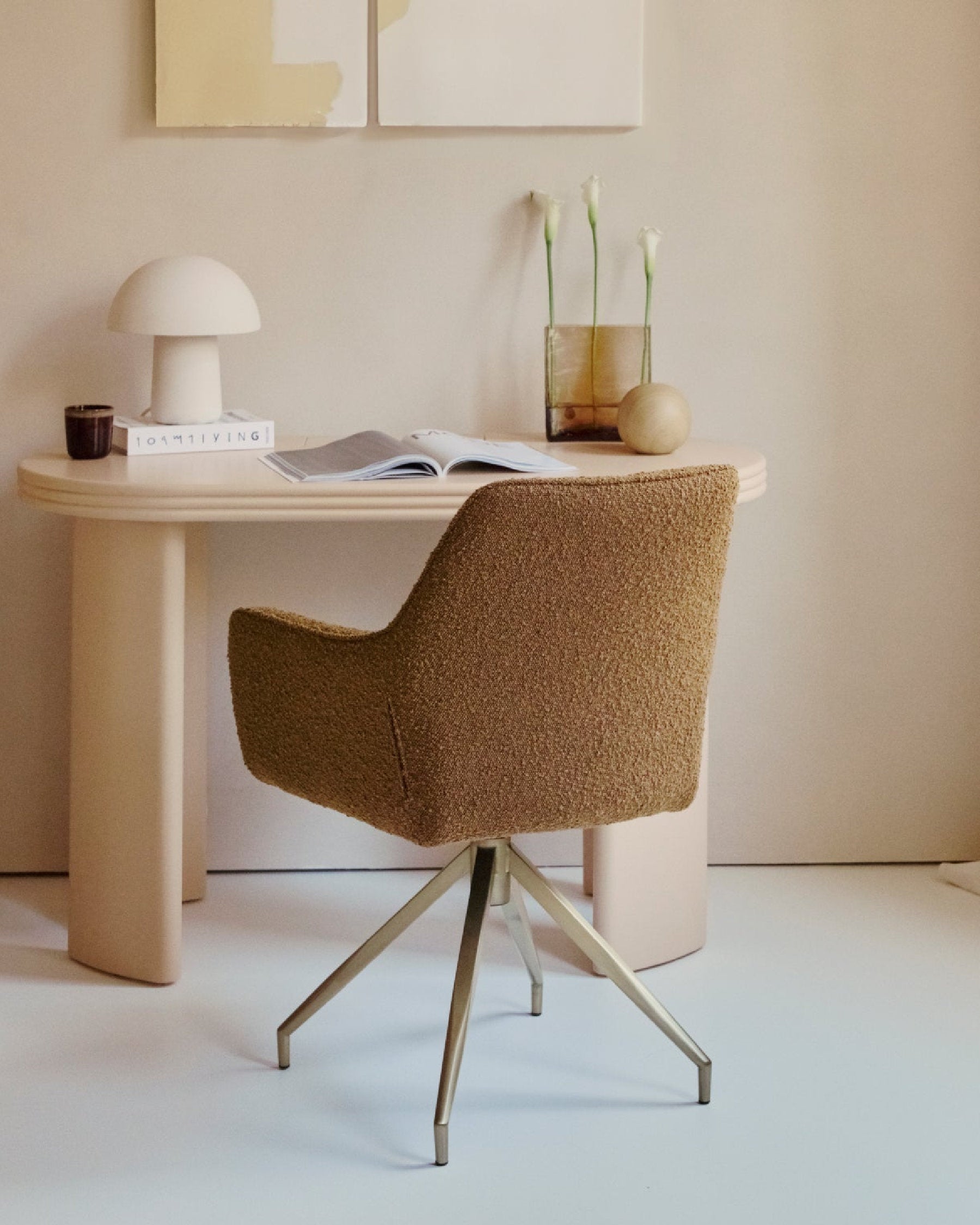 Bureau Mira en bois - Beige
