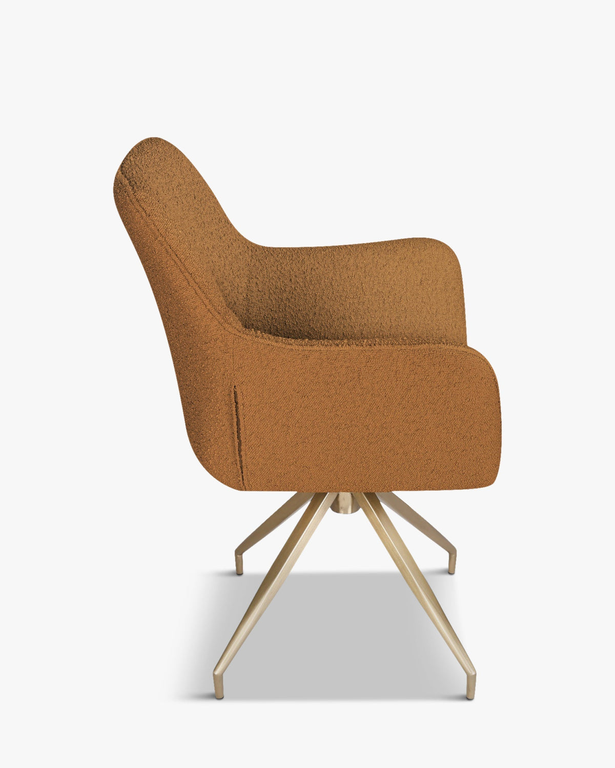 Chaise de bureau Kingscross - Marron Bouclette