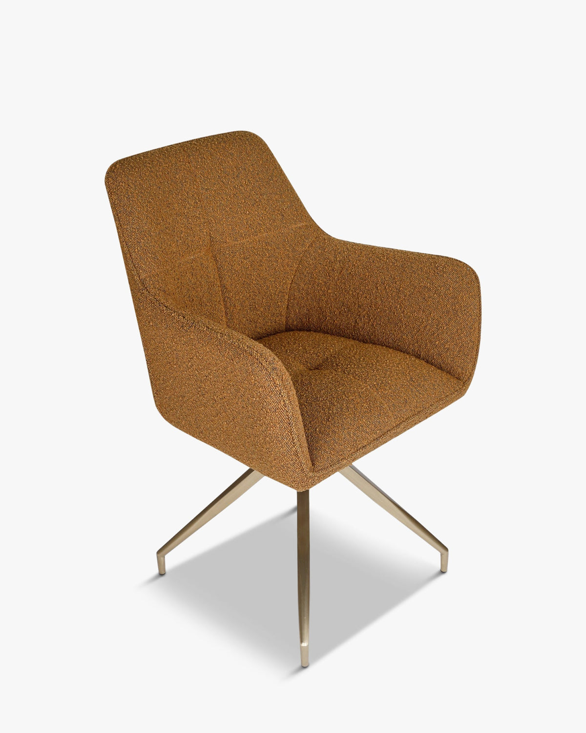 Chaise de bureau Kingscross - Marron Bouclette