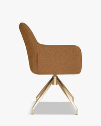 Chaise de bureau Kingscross - Marron Bouclette