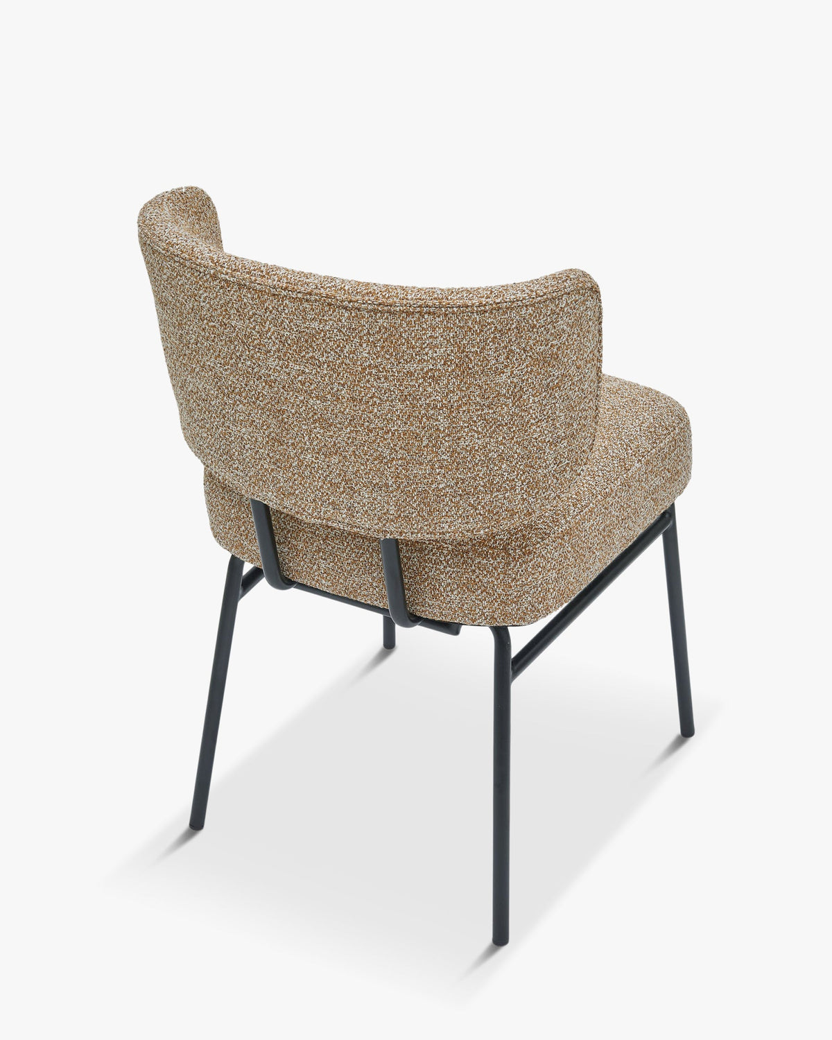 Chaise Abby - Jaune Moucheté & Métal Noir