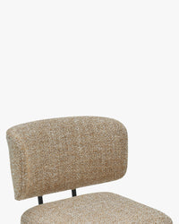Chaise Abby - Jaune Moucheté & Métal Noir