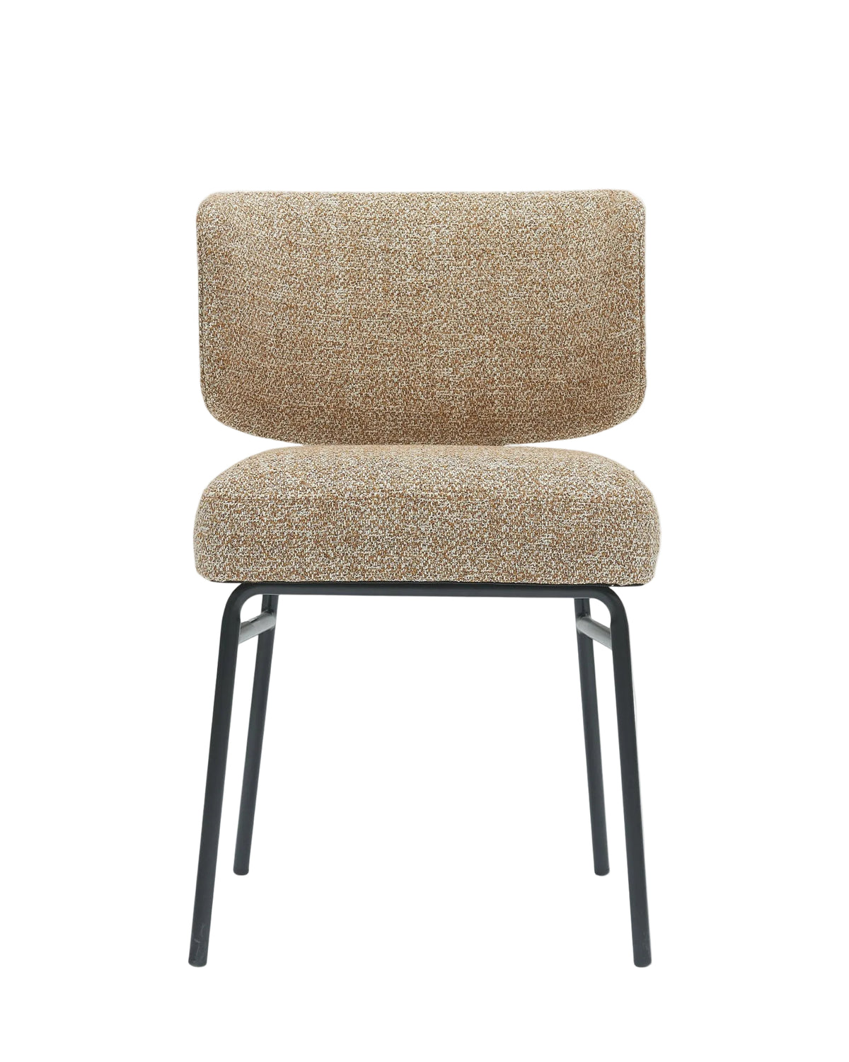 Chaise Abby - Jaune Moucheté & Métal Noir