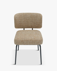 Chaise Abby - Jaune Moucheté & Métal Noir