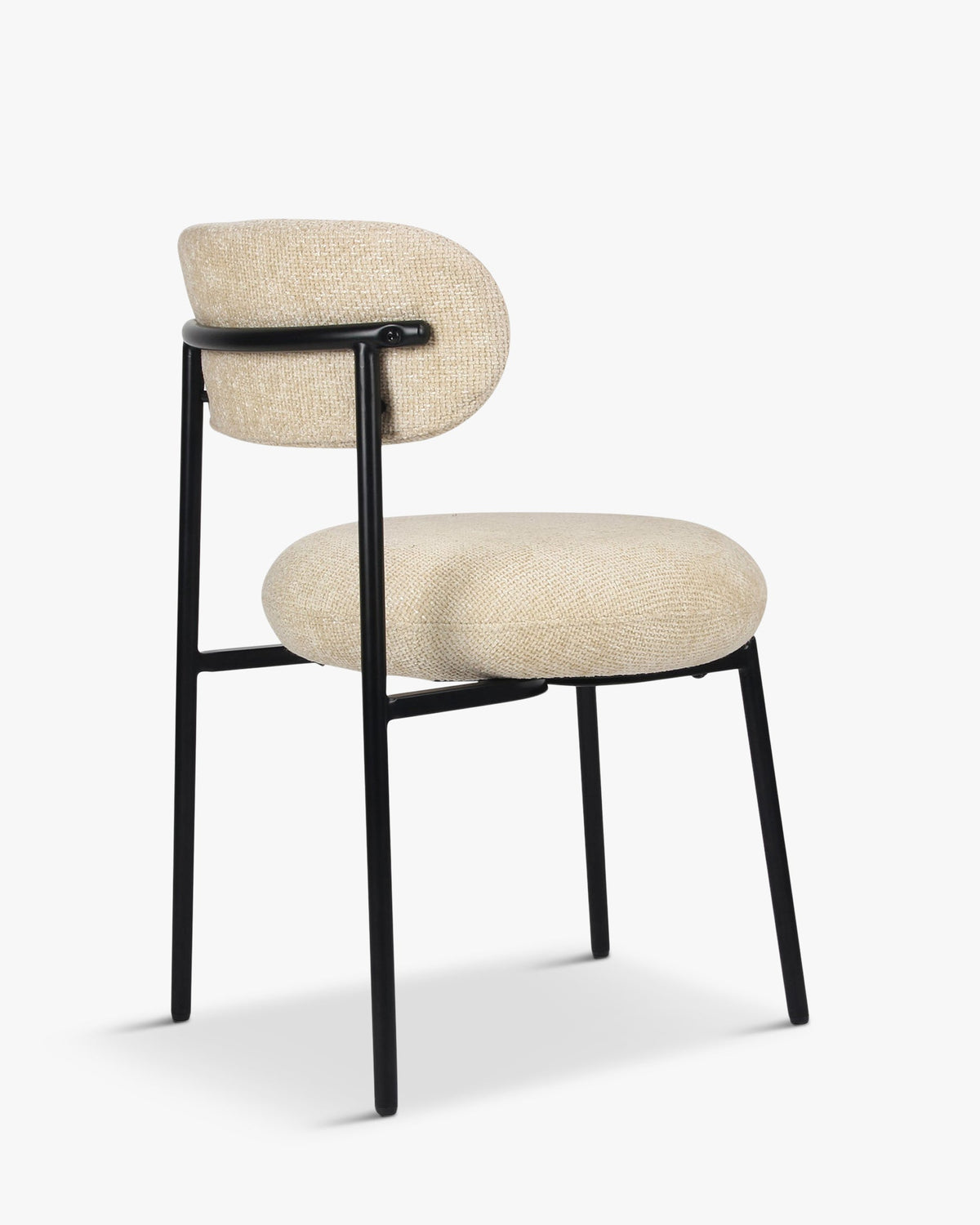 Chaise Maia en tweed - Tweed sable