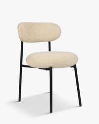 Chaise Maia en tweed - Tweed sable