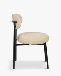 Chaise Maia en tweed - Tweed sable