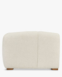 Fauteuil d'angle droit modulable Belize - Blanc avoine