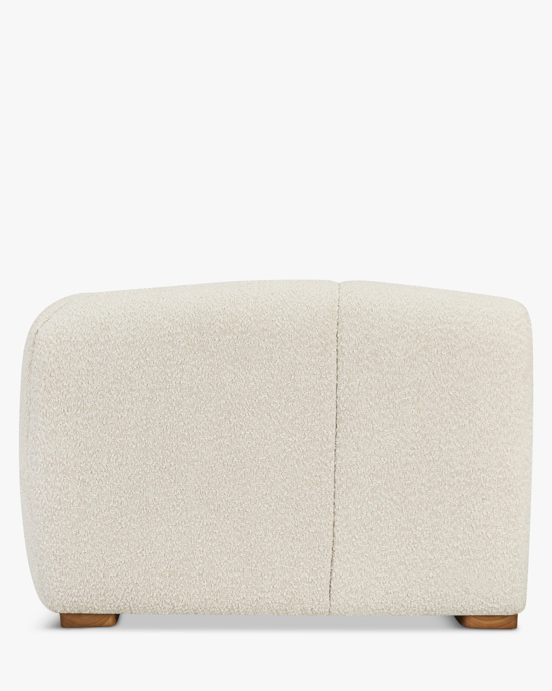 Fauteuil d'angle droit modulable Belize - Blanc avoine