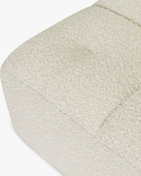 Fauteuil d'angle droit modulable Belize - Blanc avoine