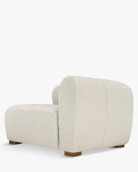 Fauteuil d'angle droit modulable Belize - Blanc avoine