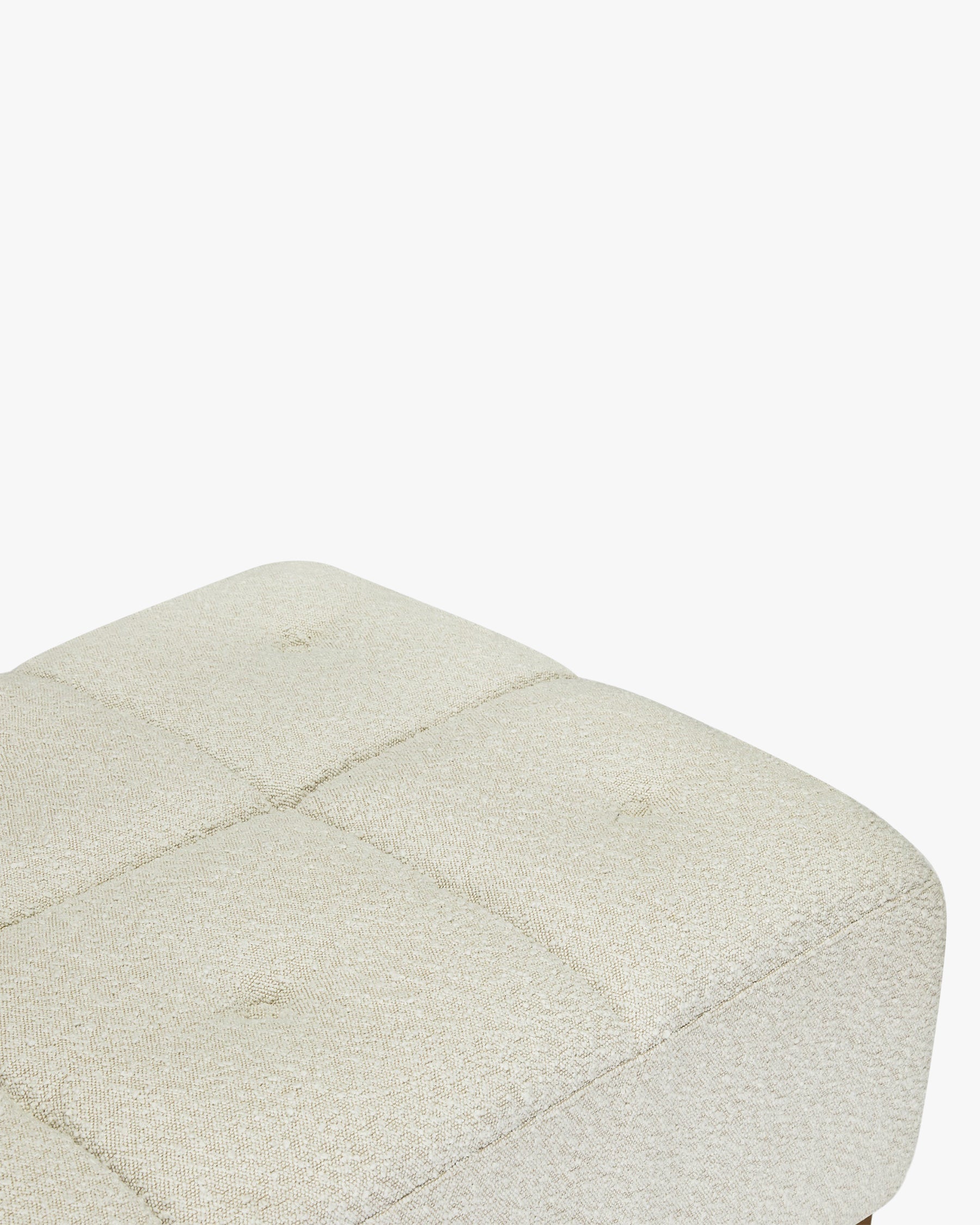 Méridienne modulable Belize d'angle gauche - Blanc avoine