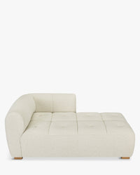 Méridienne modulable Belize d'angle gauche - Blanc avoine