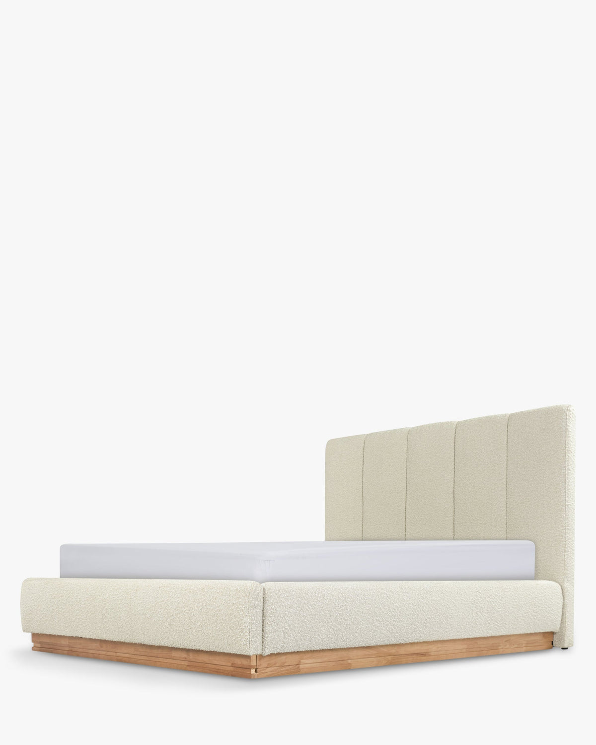 Lit Bolton 160x200 - Blanc avoine