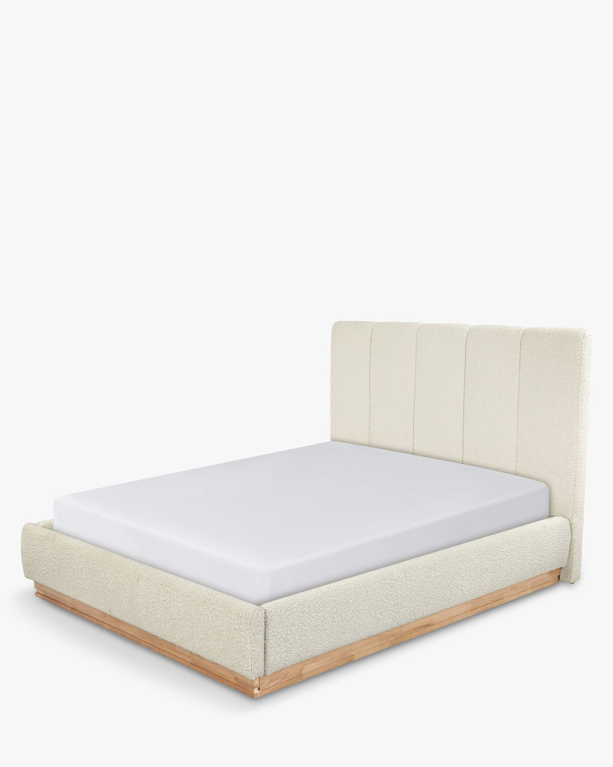 Lit Bolton 160x200 - Blanc avoine
