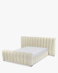 Lit Snow 160x200 - Blanc avoine
