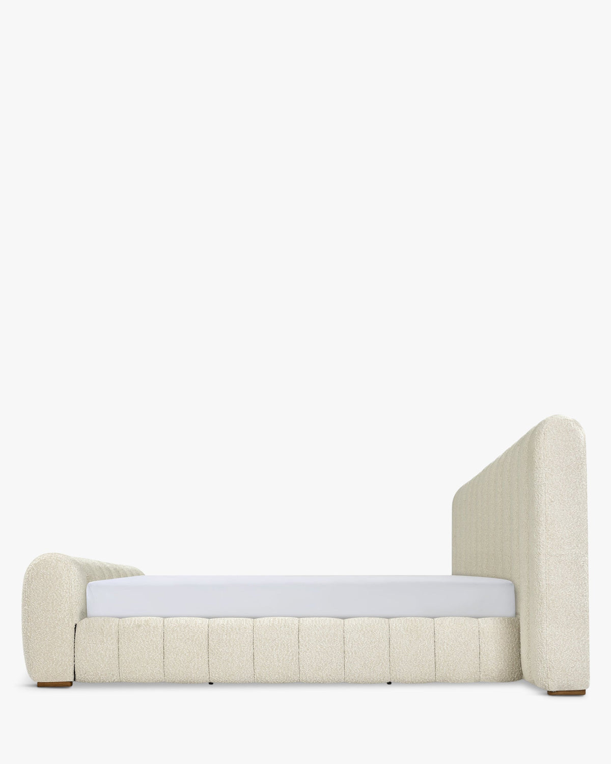 Lit Snow 160x200 - Blanc avoine