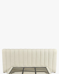 Lit Snow 160x200 - Blanc avoine